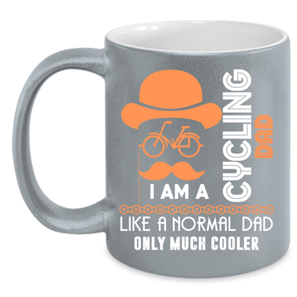I Am A Cycling Dad Coffee Mug, Cool Dad Coffee Cup