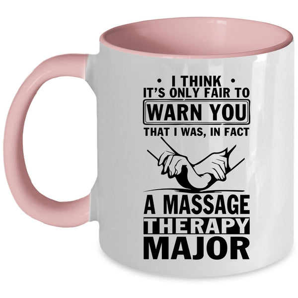 Cute Massage Therapist Coffee Mug, Massage Therapy Major Accent Mug