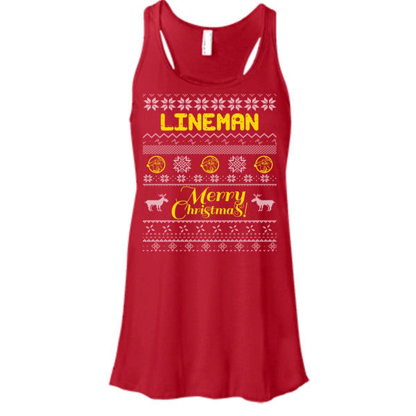 Lineman Merry Christmas T Shirt, Coolest Lineman T Shirt, Cool T Shirt