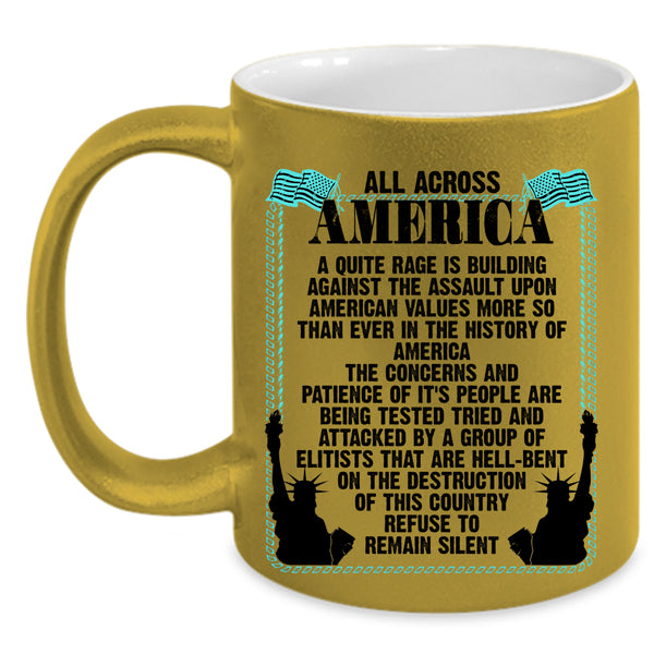 Cool Gift For My Friends Coffee Mug, All Acrross America Accent Mug