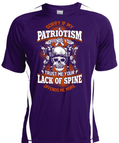My Patriotism Offends You T Shirt, Lack Of Spine T Shirt, Cool Shirt