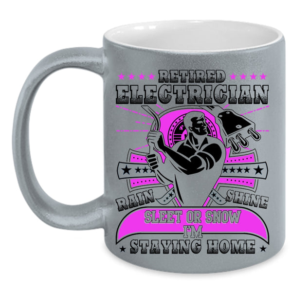 Awesome Retirement Coffee Mug, Retired Electrician Accent Mug