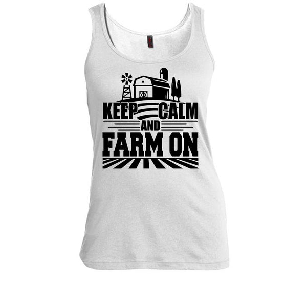 Keep Calm And Farm On T Shirt, Gift For Farmer T Shirt, Awesome t-shirts