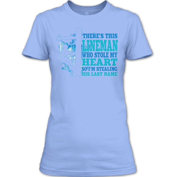 There's This Lineman T Shirt, Coolest Lineman's Wife T Shirt