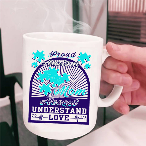 Awesome Mom Coffee Mug, Proud Autism Mom Cup