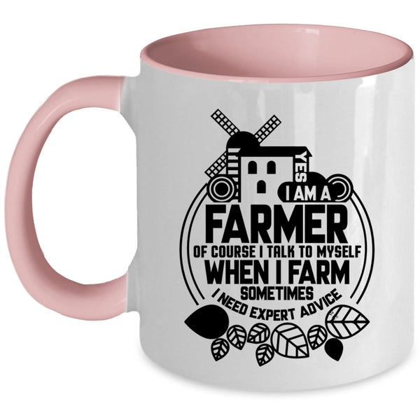 Best Gift For Farmer Coffee Mug, Yes I Am A Farmer Accent Mug