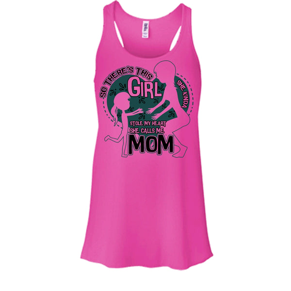She Kinda Stole My Heart T Shirt, Mom & Daughter Tank Top