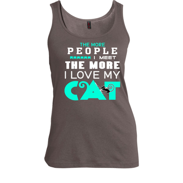 The More People I Meet The More I Love Cat Shirt, Cool Cat Shirt