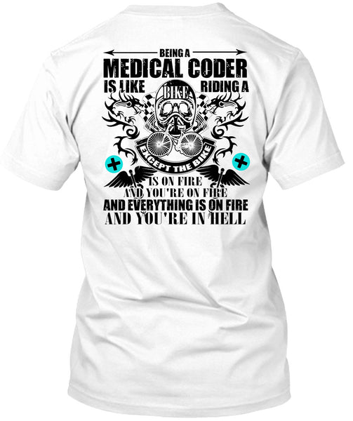 A black t-shirt with the shopify logo