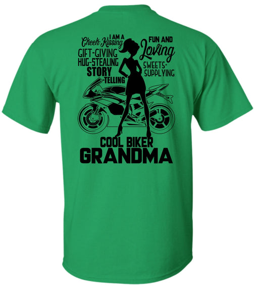 Cool Biker Grandma T Shirt, I Love Biking T Shirt