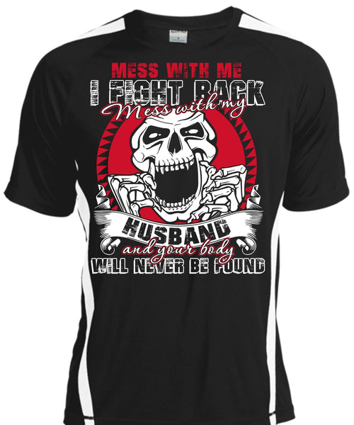 A black t-shirt with the shopify logo