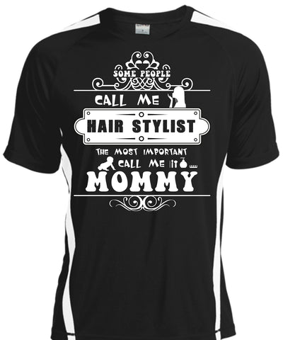 A black t-shirt with the shopify logo
