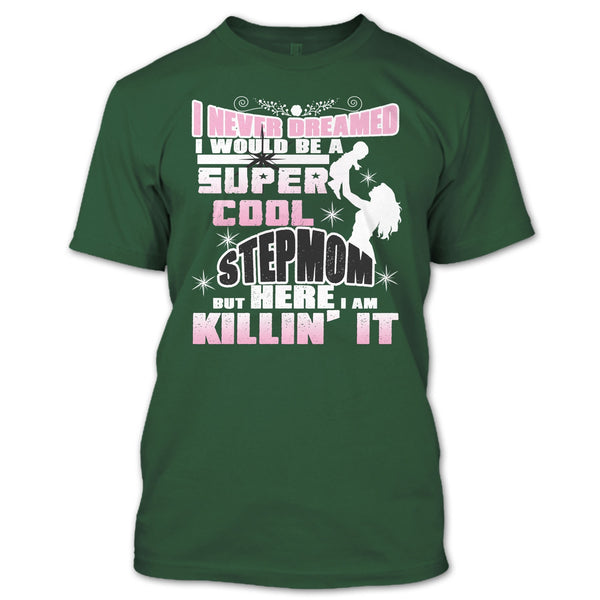 A black t-shirt with the shopify logo