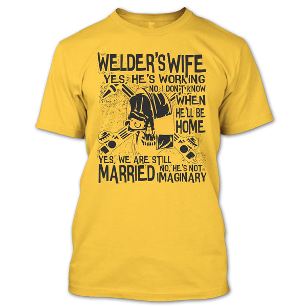 Welder's Wife T Shirt, Coolest Welder's Husband T Shirt