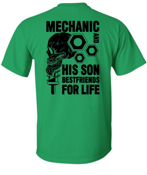 Mechanic And His Son Best Friend T Shirt, I Love Mechanic T Shirt