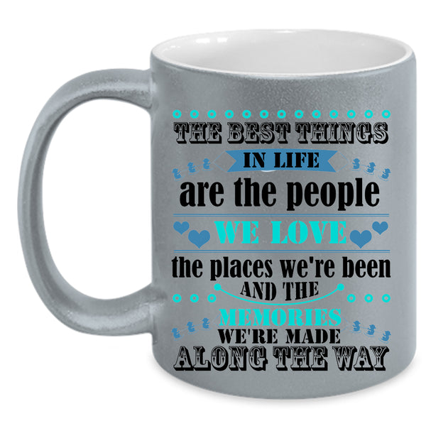 Cute Couple Coffee Mug, The Best Things In Life Accent Mug
