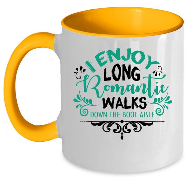 Cool Couple Coffee Mug, I Enjoy Long Romantic Accent Mug