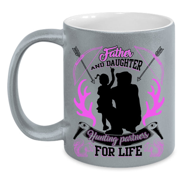Hunting Partners For Life Coffee Mug, Father And Daughter Accent Mug