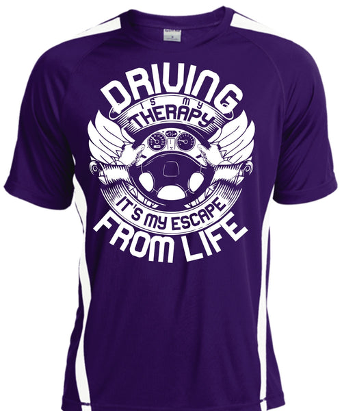 Driving Is My Therapy T Shirt, Being A Driver T Shirt, Cool Shirt
