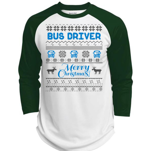 Bus Driver Merry Christmas T Shirt, I Love Driving T Shirt, Awesome T-Shirts  (Polyester Game Baseball Jersey)
