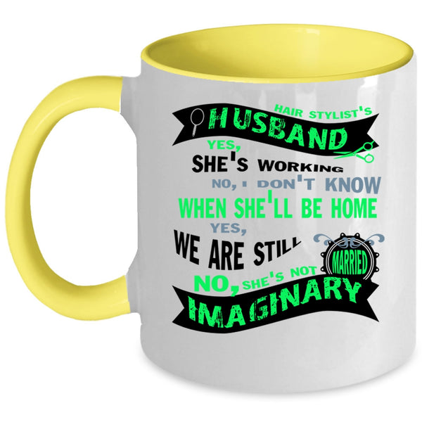 Hair Stylist's Husband Cup, Cool Just Married Mug