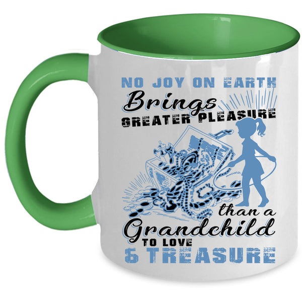Cute Grandparent Coffee Mug, Grandchild To Love And Treasure Accent Mug