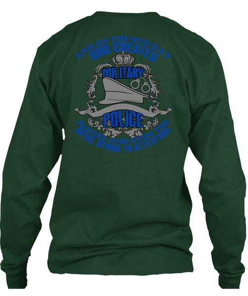 God Created Military Police T Shirt, Being A Police T Shirt