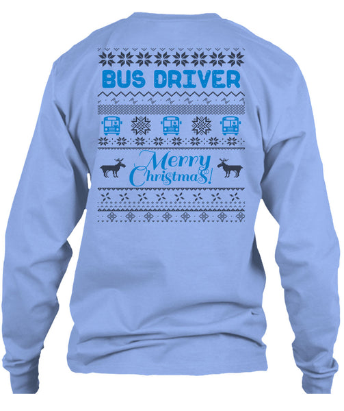 Bus Driver Merry Christmas T Shirt, I Love Driving T Shirt