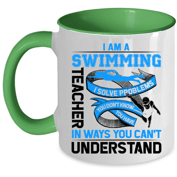 Awesome Swimming Teacher Coffee Mug, I Am A Swimming Teacher Accent Mug
