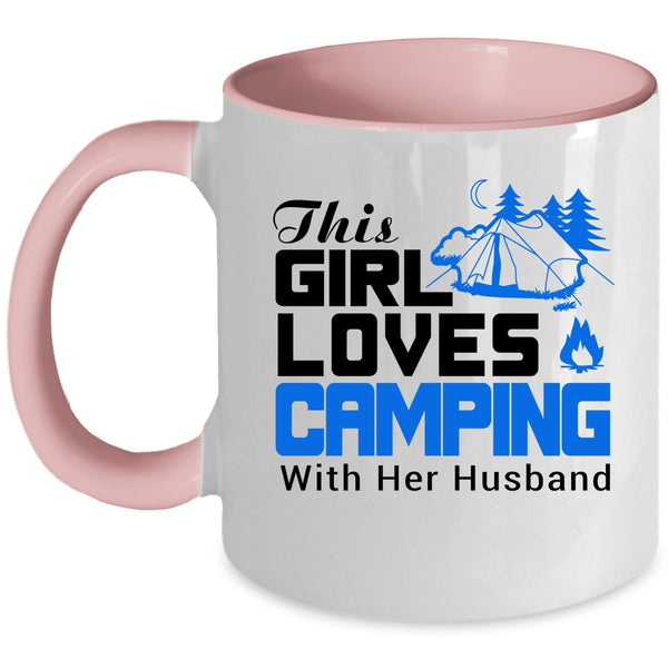 This Girl Loves Camping With Her Husband Mug, Marry Cup
