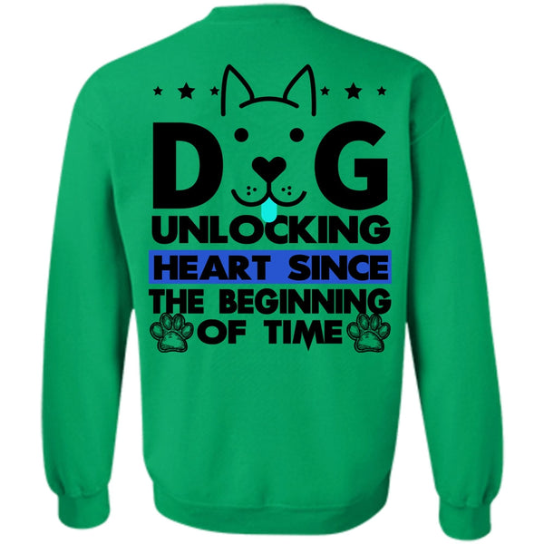 I Love My Dog T Shirt, Dog Unlocking Heart Sweatshirt