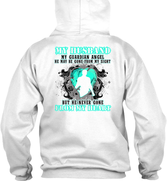 My Husband My Guardian Angel T Shirt, I Love Husband T Shirt