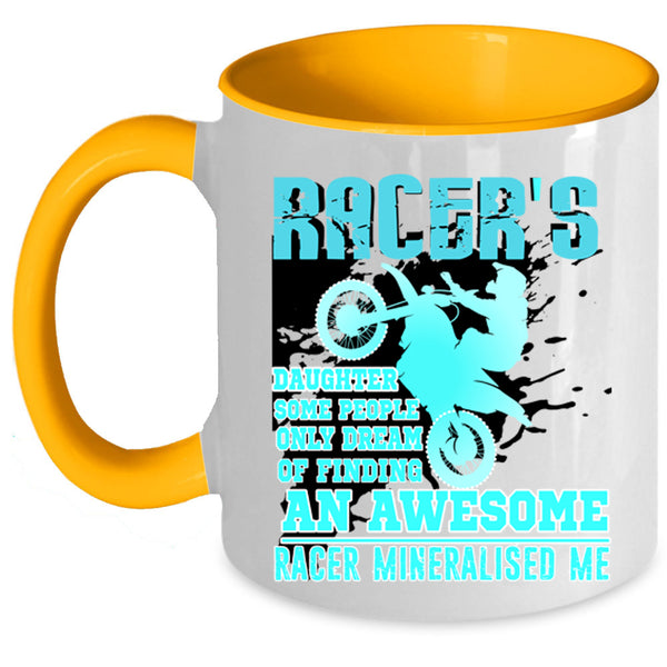 An Awesome Racer Coffee Mug, Racer's Daughter Accent Mug