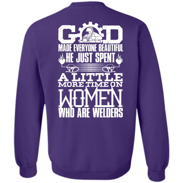 God Made Everyone Beautiful T Shirt, I Love Welder Sweatshirt