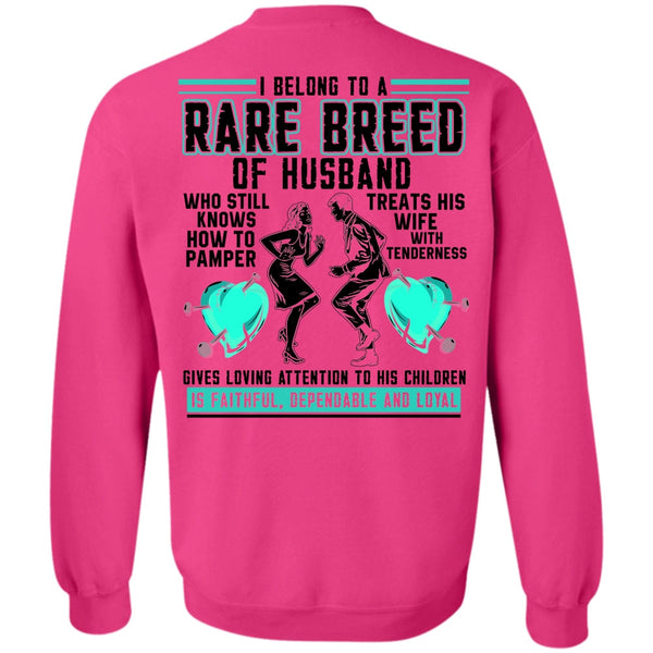 I Love Husband T Shirt, Rare Breed Of Husband Sweatshirt