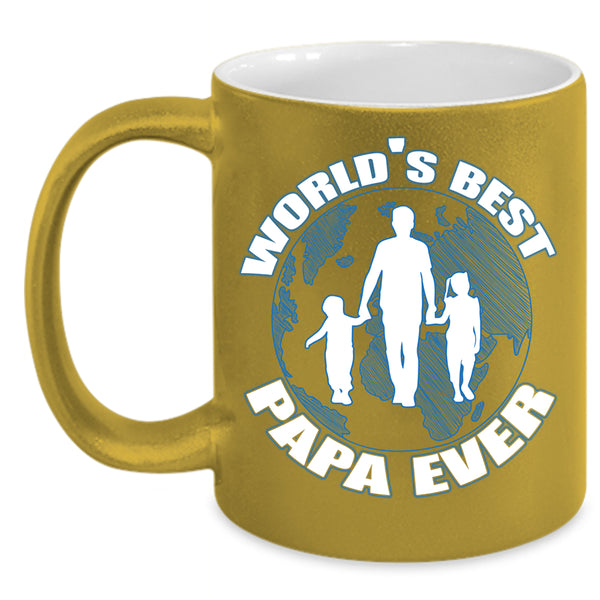 World's Best Papa Ever Coffee Mug, Awesome Papa Coffee Cup