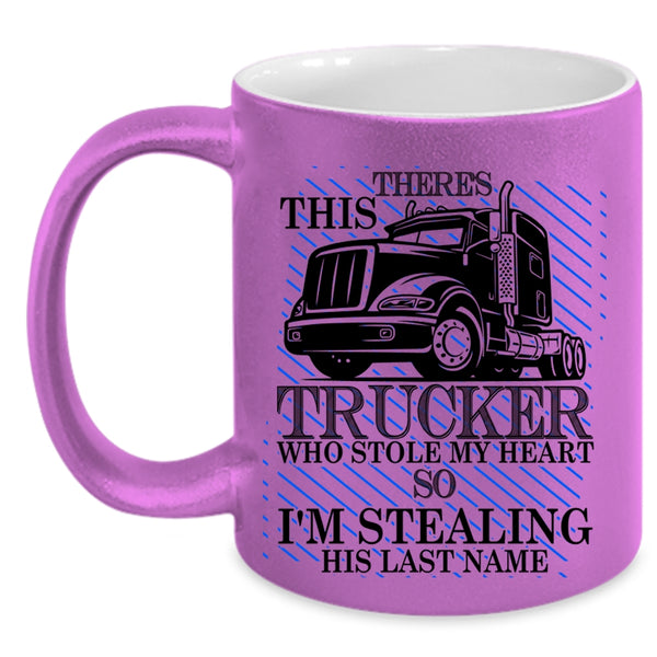I'm Stealing His Last Name Coffee Mug, This Strucker Stole My Heart Accent Mug