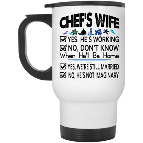 Lovely Gift For Chef's Wife Travel Mug, Chef's Wife Mug