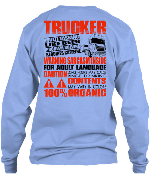 Trucker Multitasking Like Beer T Shirt, Adult Language T Shirt