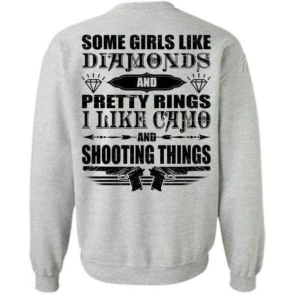 I Love Hunter T Shirt, I Like Camo And Shooting Things Sweatshirt