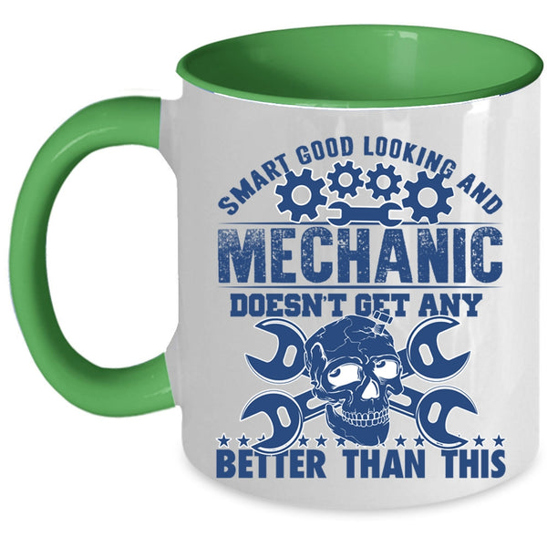 Mechanic Coffee Mug, Smart Good Looking Accent Mug