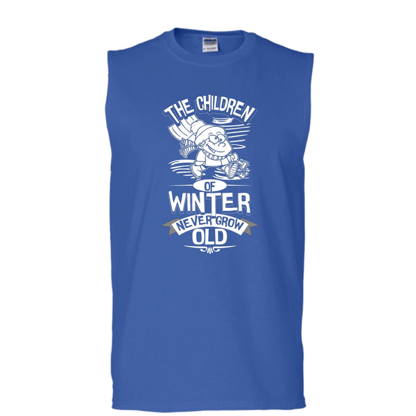 The Children Of Winter T Shirt, Never Grow Old Tank Top (Men's Cotton Sleeveless)