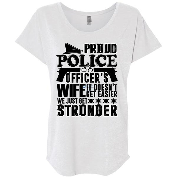 Proud Police Officer's Wife T Shirt, I Love Police T Shirt, Awesome T-Shirts
