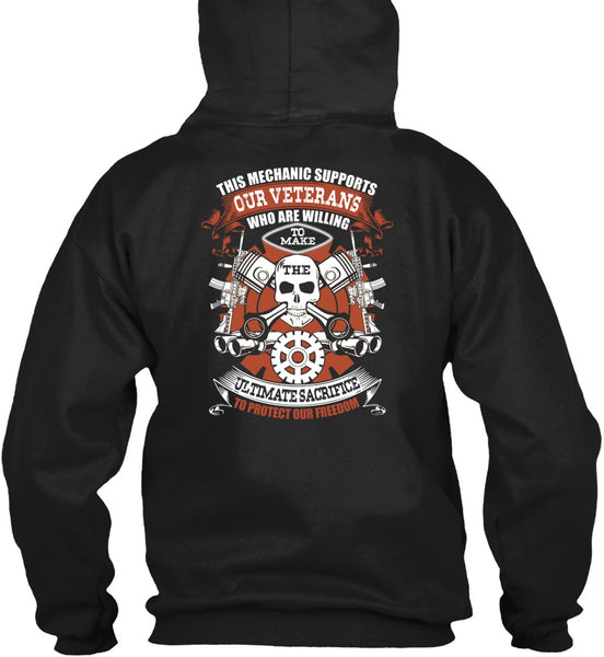 This Mechanic Supports Our Veterans T Shirt, Protect Our Freedom T Shirt