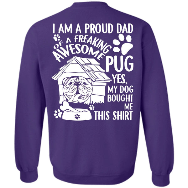 Awesome Pug T Shirt, I Love Dog Sweatshirt