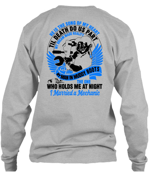 I Married A Mechanic T Shirt, I Love Mechanic T Shirt