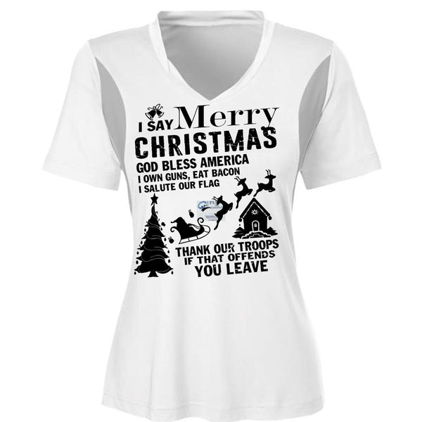 I Say Merry Christmas T Shirt, I Love Christmas T Shirt, Awesome T-Shirts