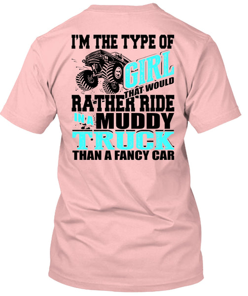Ride In A Muddy Truck T Shirt, I Love Jeep T Shirt