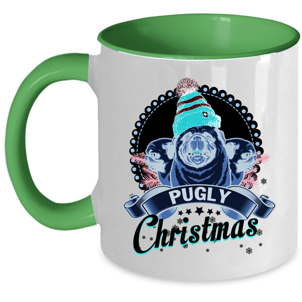 Cute Christmas Coffee Mug, Pugly Christmas Accent Mug