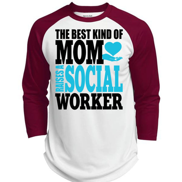 The Best Kind Of Mom T Shirt, I Love Mom T Shirt, Awesome T-Shirts  (Polyester Game Baseball Jersey)